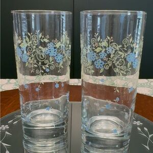 Vintage Floral Tumblers- set of 2
